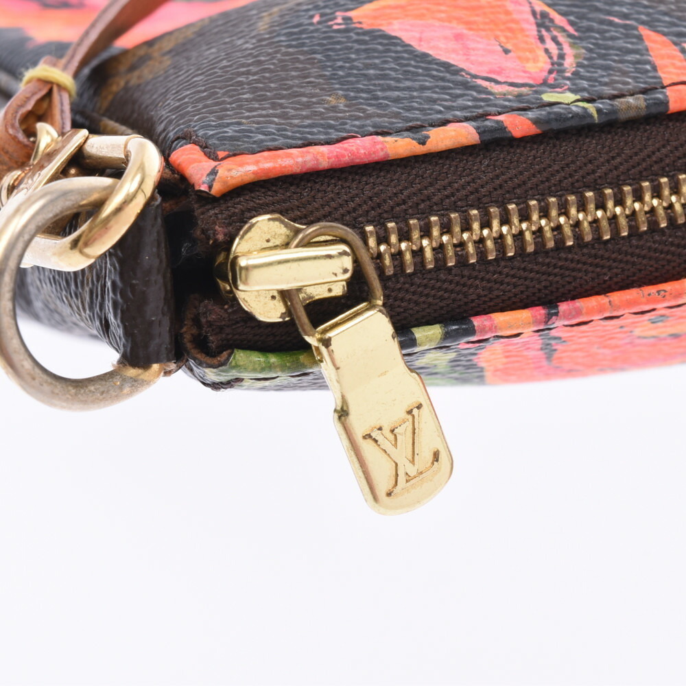 LOUIS VUITTON Rose Pink Pochette Accessoires Brown Accessory - Picture 8 of 9